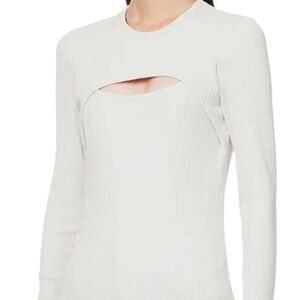 Agolde Lyza White cut out top